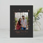 ダンシングスターズ お祝いの新年写真カード 箔シーズンカード (立ち正面)