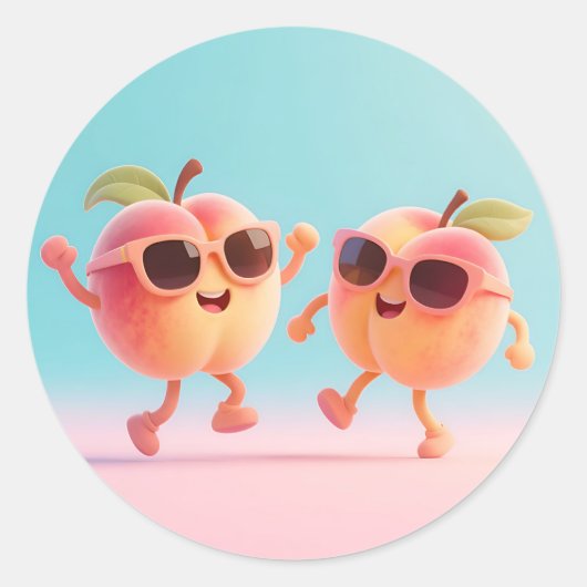 ダンシングピーチサングラス ラウンドシール (正面)