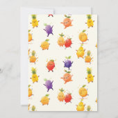 ダンシングフルーツの誕生日パーティー 招待状 (裏面)