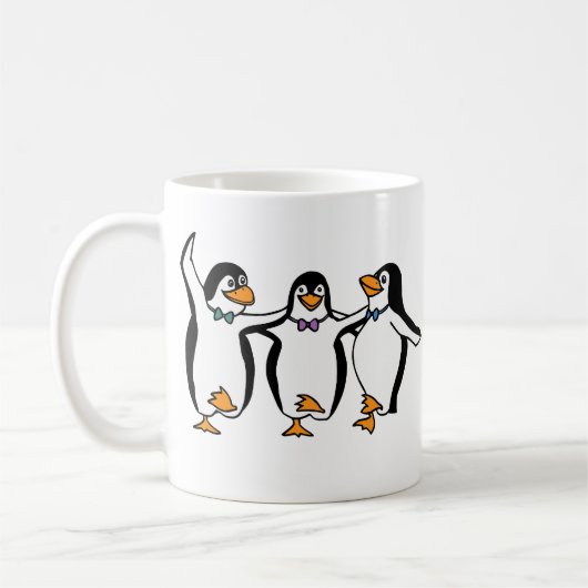 ダンシングペンギン コーヒーマグカップ (左)