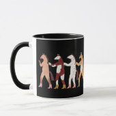 ダンシングホースの幻想的なマグカップ マグカップ (左)