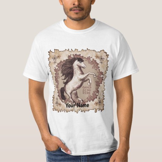 ダンシングホースTシャツ Tシャツ (正面)