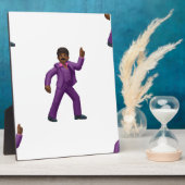 ダンシングマン絵文字 フォトプラーク (側面)