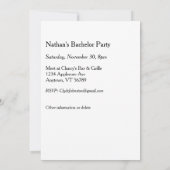 ダンシングマン オーダーメイド 結婚式前パーティー招待状 招待状 (裏面)