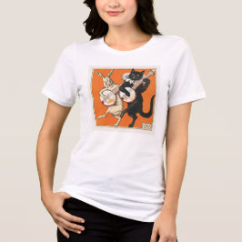 ダンシングラビットと猫 トライブレンドＴシャツ