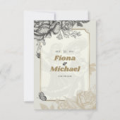 ダンシング・カラベラス ウェディング招待状 招待状 (裏面)