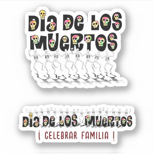ダンシング・カラベラス 死者の日 シール (正面)