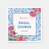 ダンシング・クイーン マンマ・ミア ディスコ ブライダルシャワー スタンダードカクテルナプキン (正面)