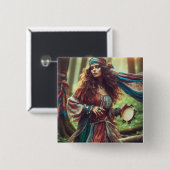 ダンシング・ジプシー 缶バッジ (正面&裏面)