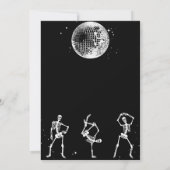 ダンシング・スカル・ディスコ・パーティー 招待状 (裏面)