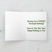 「ダンシング・タートル」誕生日カード カード (内部)