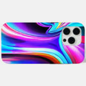 ダンシング・ネオンライト - 青 Case-Mate iPhoneケース (裏面 (横))