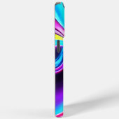ダンシング・ネオンライト - 青 Case-Mate iPhoneケース (裏面 / 右)