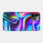ダンシング・ネオンライト - 青 Case-Mate iPhoneケース (裏面(横))