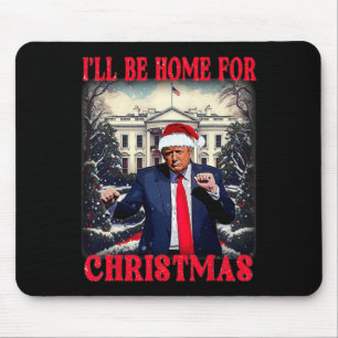 ダンシング ファニー ユーモラス トランプ クリスマスには帰ります マウスパッド