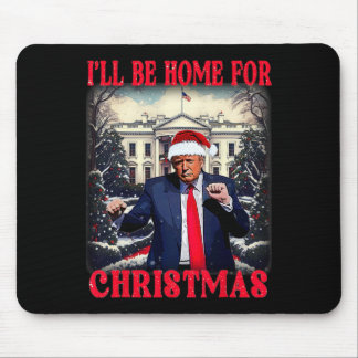 ダンシング ファニー ユーモラス トランプ クリスマスには帰ります マウスパッド