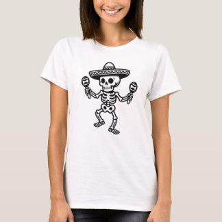 ダンシング・メキシカン・スケルトン Tシャツ