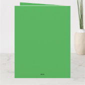 ダンシング・レプラコーン、セントパトリックデーのカートゥーン カード (裏面)