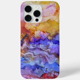 ダンシング・ワールド・ドリームスケープ・アブストラクトアートポスター iPhone 15 PRO MAXケース