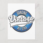 ダンシング ヴィンテージ オールスター ロゴ ポストカード (正面)