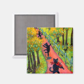 ダンシン猫たち マグネット (正面/裏面)