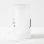 ダンジョンおもしろい・ミオウスターRPG猫とサイコロ フロストグラスビールジョッキ (中央)