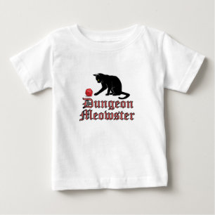 ダンジョンおもしろい・ミオウスターRPG猫とサイコロ ベビーTシャツ