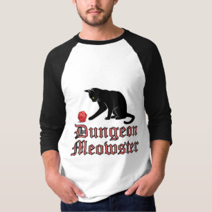 ダンジョンおもしろい・ミオウスターRPG猫とサイコロ Tシャツ
