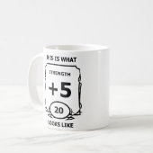 ダンジョンとドラゴンズの強さマグ コーヒーマグカップ (正面左)