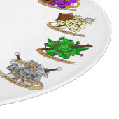 ダンジョンとドラゴンズクラスサイコロデザイン カッティングボード (角)