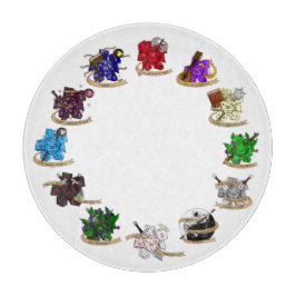 ダンジョンとドラゴンズクラスサイコロデザイン カッティングボード