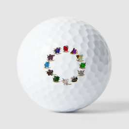 ダンジョンとドラゴンズクラスサイコロデザイン ゴルフボール