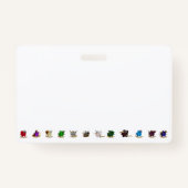 ダンジョンとドラゴンズクラスサイコロデザイン バッジ (裏面)