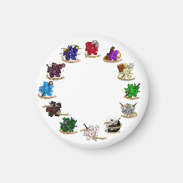 ダンジョンとドラゴンズクラスサイコロデザイン マグネット