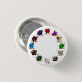 ダンジョンとドラゴンズクラスサイコロデザイン 缶バッジ (正面&裏面)