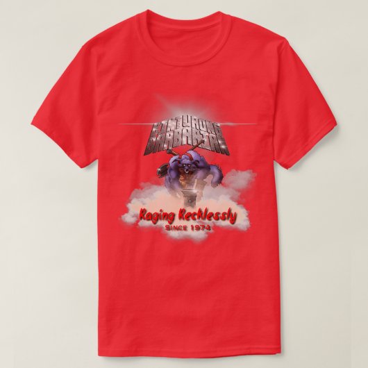ダンジョンとドラゴンズBinturong Barbarian 1 Tシャツ (デザイン正面)