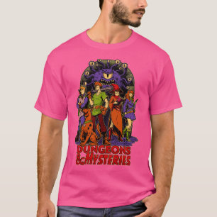 ダンジョンとミステリーRPGヴィンテージドッグ漫画 Tシャツ