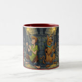 ダンジョンの喜び：スパゲティ脱出 ツートーンマグカップ (中央)