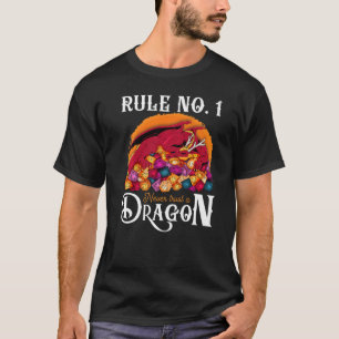ダンジョンサイコロシャツはドラゴンRPGゲーマーを決して信頼しない Tシャツ