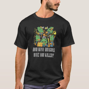 ダンジョンズゲームドラゴンズ遊テーブルトップロールdunge tシャツ