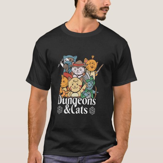 ダンジョンズ&キャッツ Tシャツ (正面)
