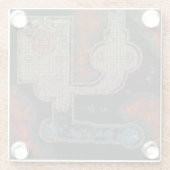 ダンジョンタイルコースター：オカルティスト地下 ガラスコースター (裏面)