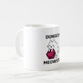 ダンジョンニャオスター 猫 楽しい コーヒーマグカップ (正面左)