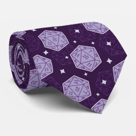 ダンジョンマスターのD&Dタイ、D20 NeckTie、DnDギフト ネクタイ