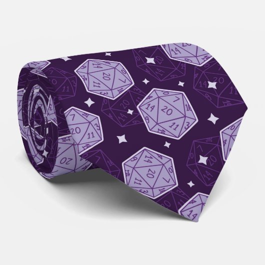 ダンジョンマスターのD&Dタイ、D20 NeckTie、DnDギフト ネクタイ (ロール)