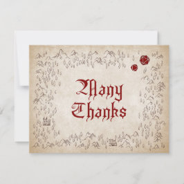 ダンジョンマップRPGゲーマー結婚ズ サンキューカード