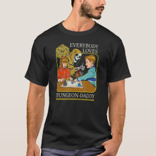 ダンジョン父Rpgロール遊ズゲームゲーマーサイコロD2 Tシャツ