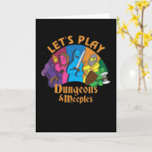 ダンジョン遊とメープルを作成 カード (黄色い花)