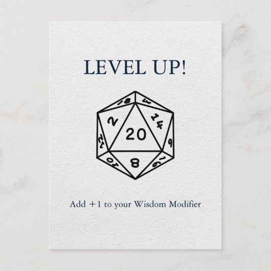 ダンジョン&ドラゴン誕生日 ポストカード (正面)