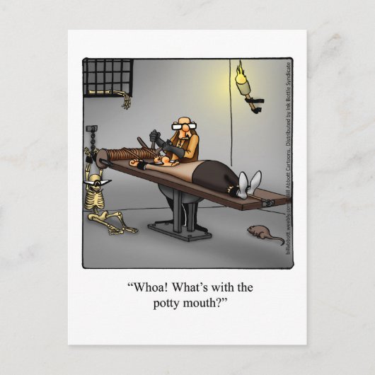 ダンジョン・ユーモア"Potty Mouth"ポストカード ポストカード (正面)